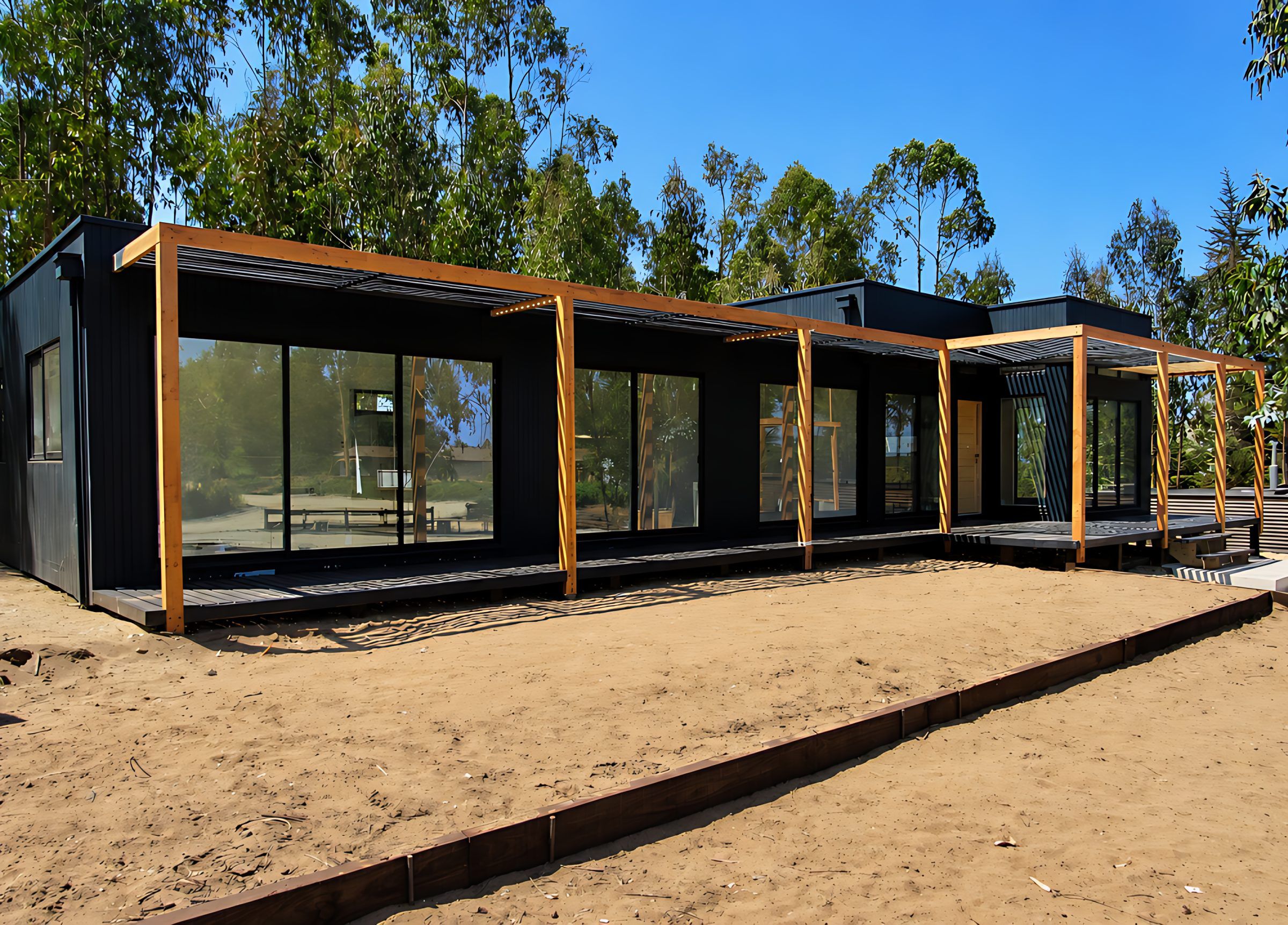 Casa del bosque entre eucaliptos, Maitencillo